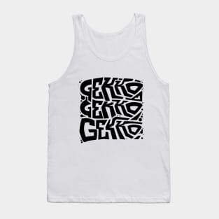 Triple Gekko (Black) Tank Top